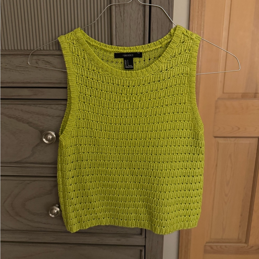 Neon Crochet Tank Top